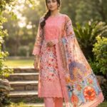Marshall Luxury Cotton Embroidery Three Piece - 002