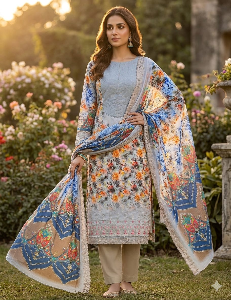 IMG-20260227-WA0054 Marshall Luxury Cotton Embroidery Three Piece - 004 - Image 1