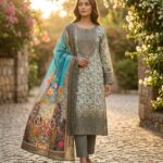 Marshall Luxury Cotton Embroidery Three Piece - 005