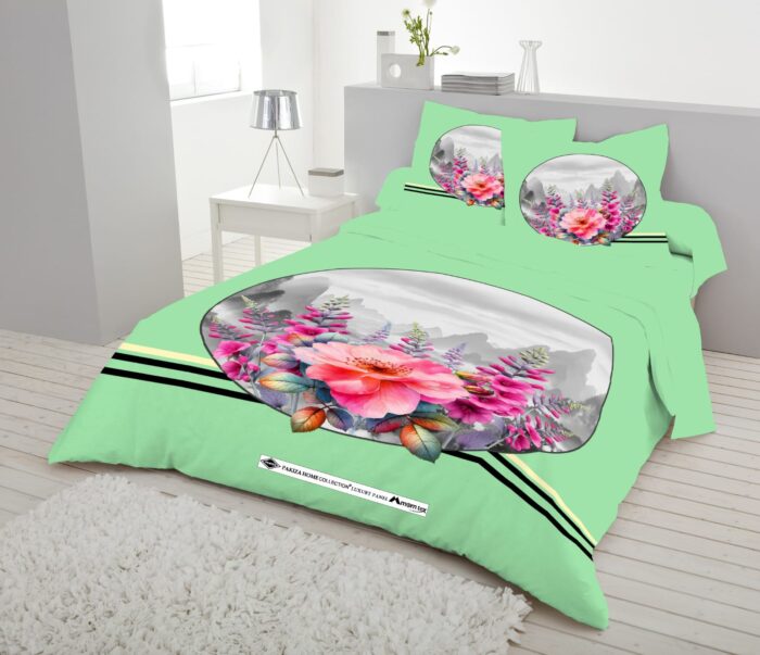 Luxury Twill Cotton Pakiza Collection Bedsheet-P10 - Image 1