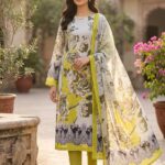 Zamzam Digital Print Cotton Three Piece - 009