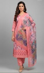 Marshall Luxury Cotton Embroidery Three Piece - 0092
