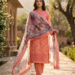 Marshall Luxury Cotton Embroidery Three Piece - 008