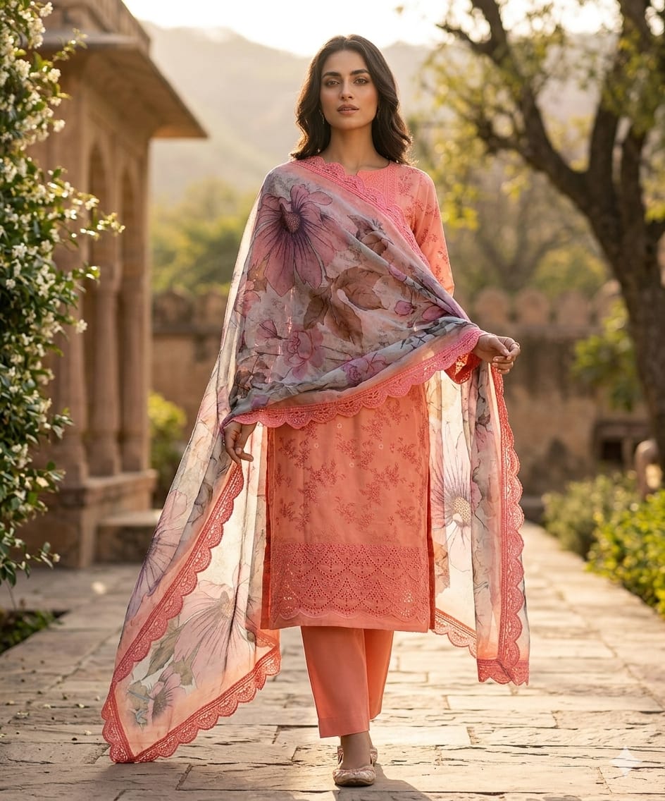 IMG-20260227-WA0050 Marshall Luxury Cotton Embroidery Three Piece - 008 - Image 1