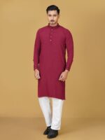 Premium Cotton Panjabi for Men - 009 - Image 3
