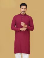 Premium Cotton Panjabi for Men - 009 - Image 2